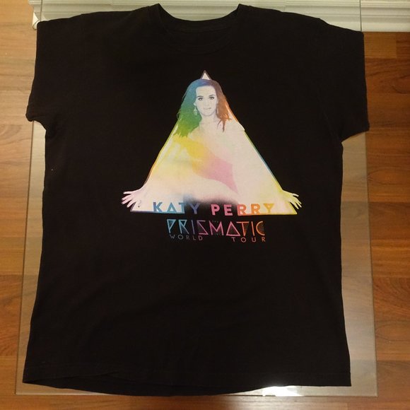 Katy Perry Prismatic World Tour T-Shirt Size Small Black - Picture 2 of 6